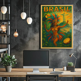 Vibrant Brazil Poster