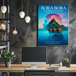 Bora Bora  A Surreal Escape Poster PosterGoat