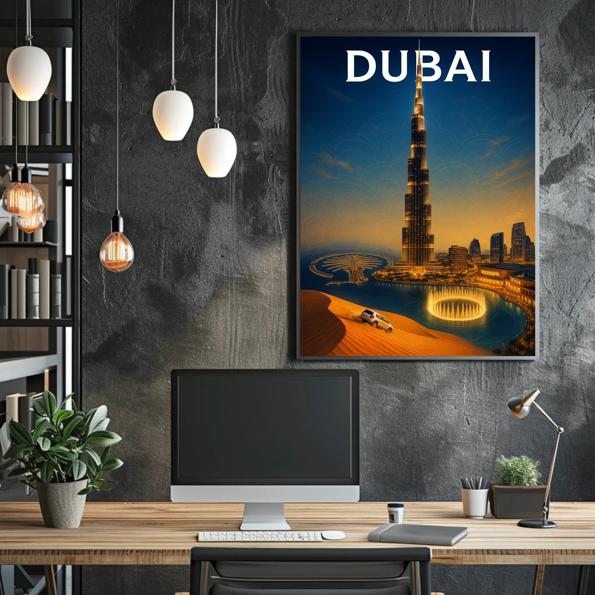 Dubai Skyline Poster