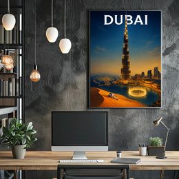Dubai Skyline Poster