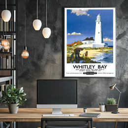 Whitley Bay Travel Poster