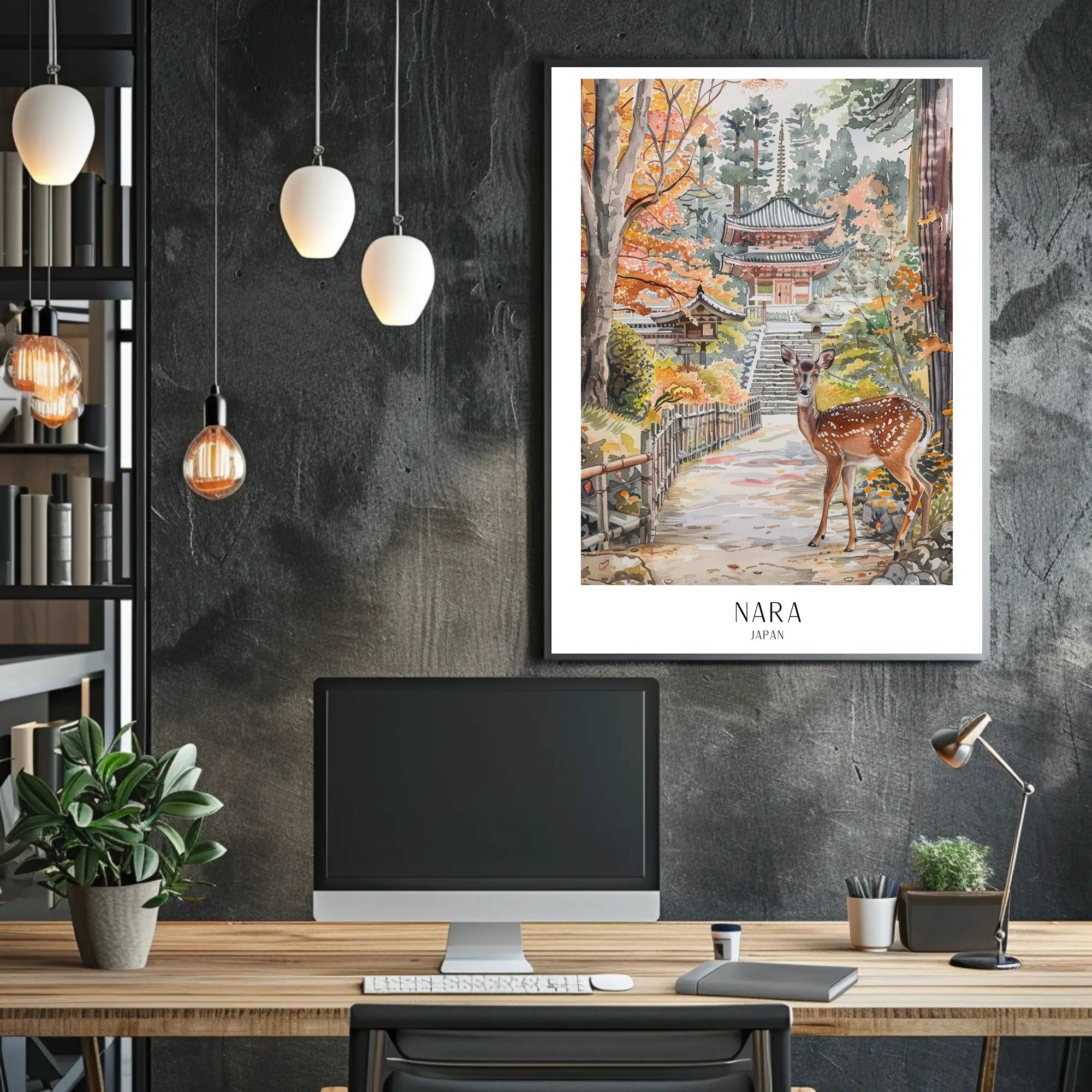 Serene Nara Autumn: Cultural or Heritage Poster PosterGoat