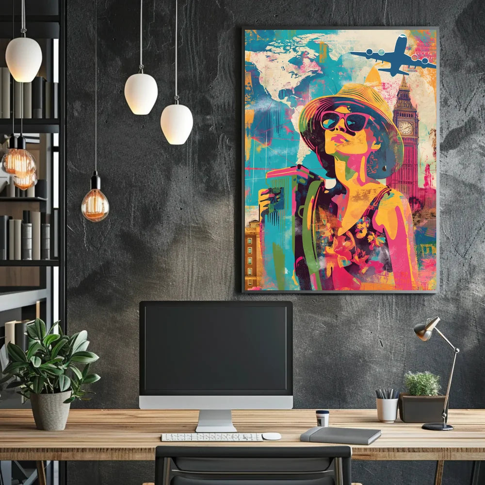 Vintage Art Nouveau Style Decorative Poster