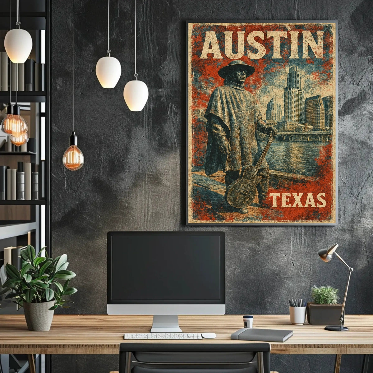 Austin Skyline Tribute Wanderlust Photography Poster