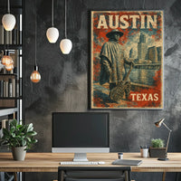 Austin Skyline Tribute Wanderlust Photography Poster