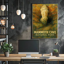 Mammoth Cave National Park Vintage Travel Poster