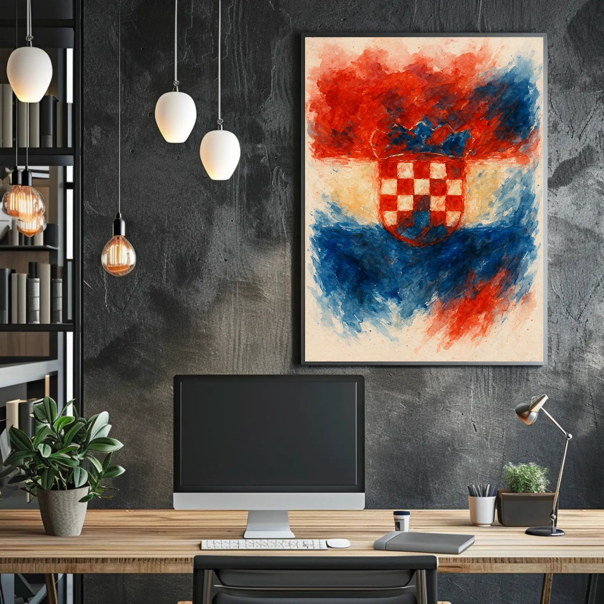 Croatian Coat Of Arms Artistic Poster