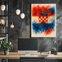 Croatian Coat Of Arms Artistic Poster