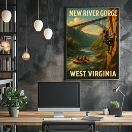 Adventure In New River Gorge Poster