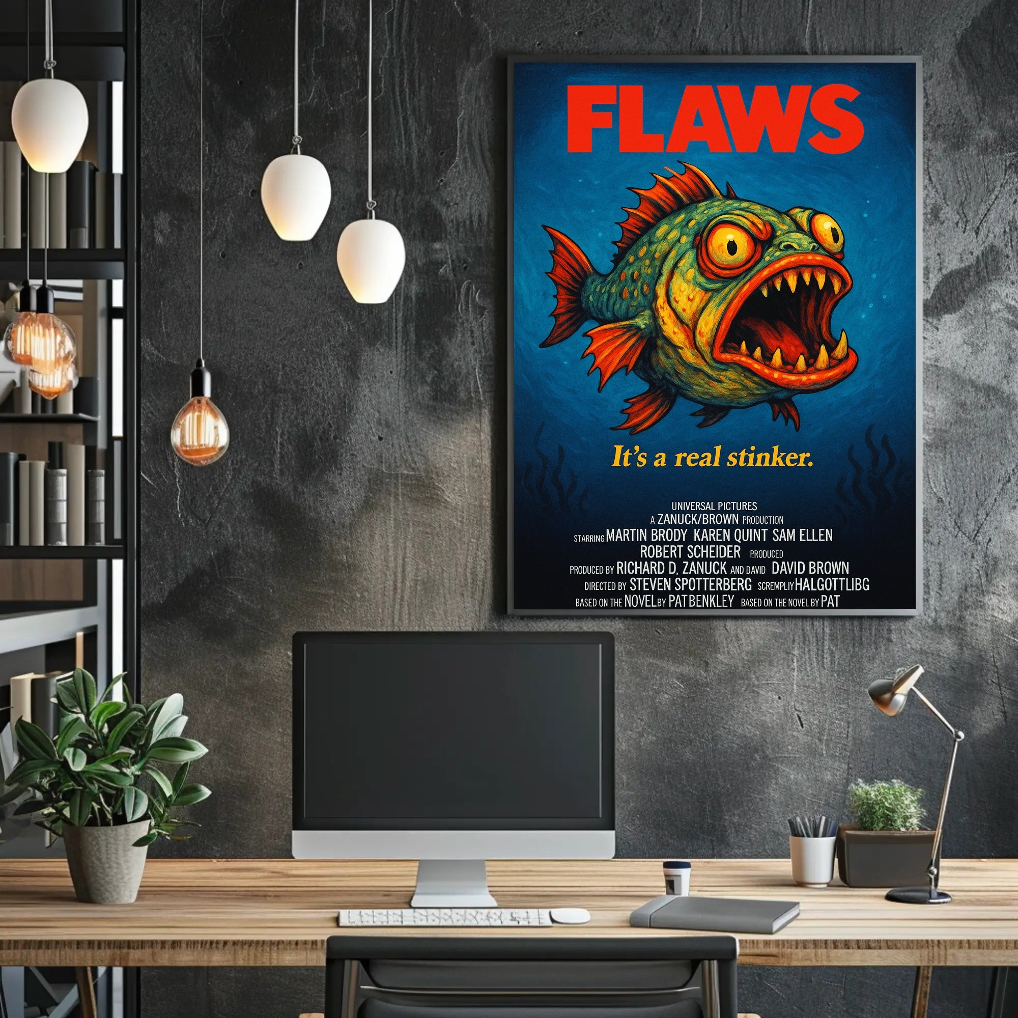 Flaws A Parody Deep Dive Poster PosterGoat