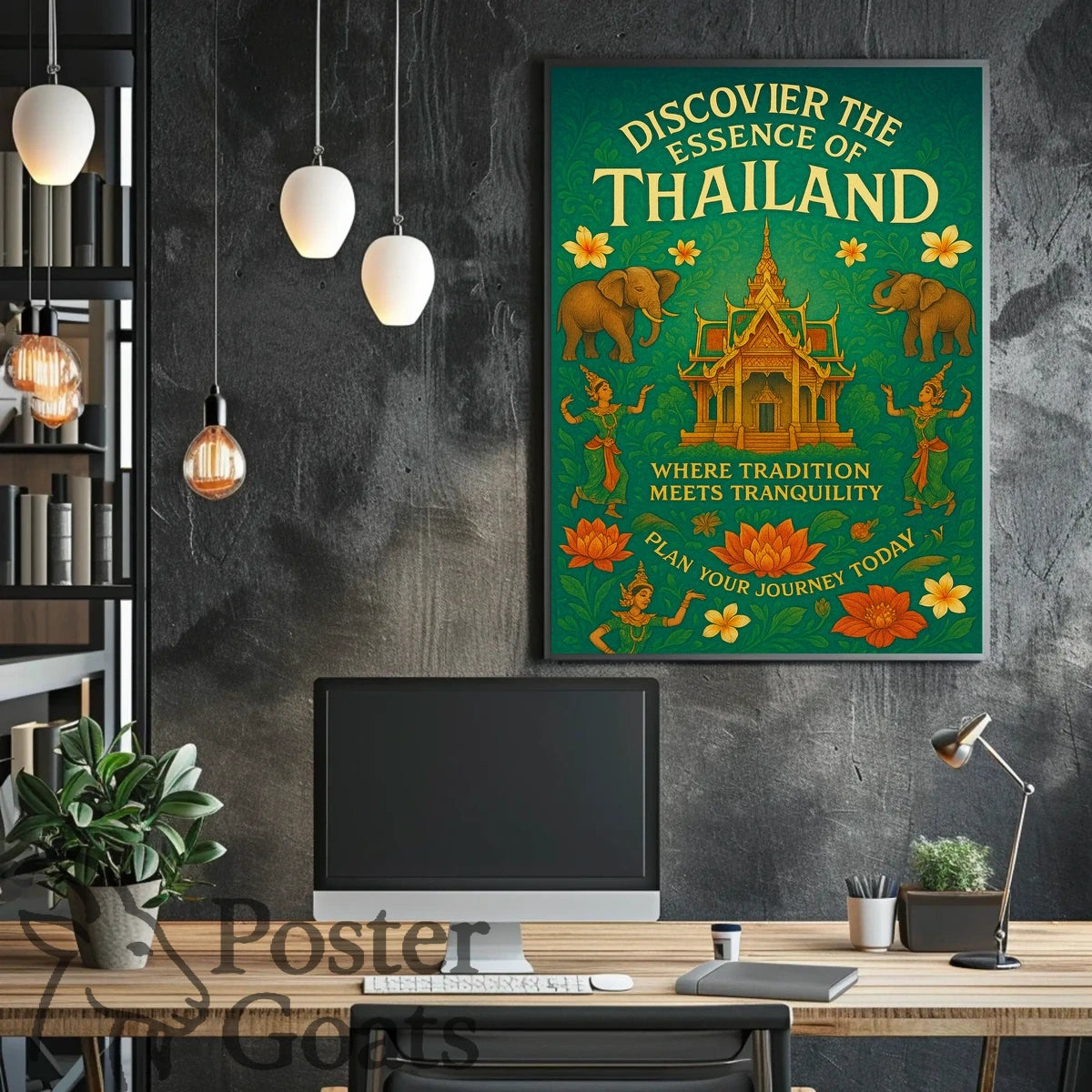 Thailand's Cultural Tranquility Travel Poster