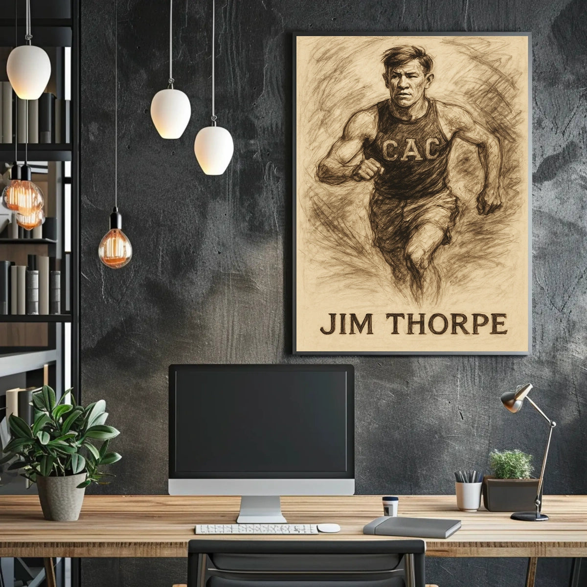 Jim Thorpe Athletic Legend Poster