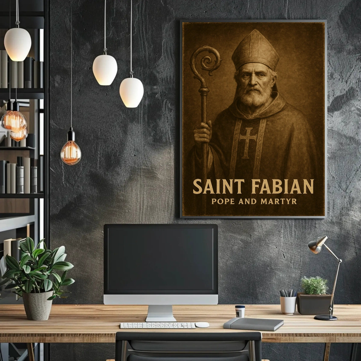 Saint Fabian Pope And Martyr Poster