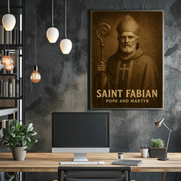 Saint Fabian Pope And Martyr Poster