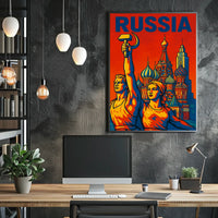 Russia A Tribute to Soviet Art Poster