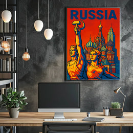 Russia A Tribute to Soviet Art Poster