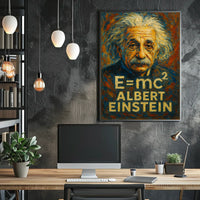 Albert Einstein Iconic Physicist Poster
