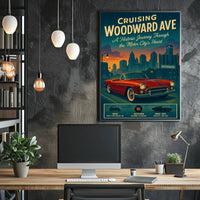 Cruisin' Woodward Ave Poster PosterGoat