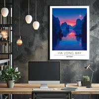 Scenic Ha Long Bay Travel Poster