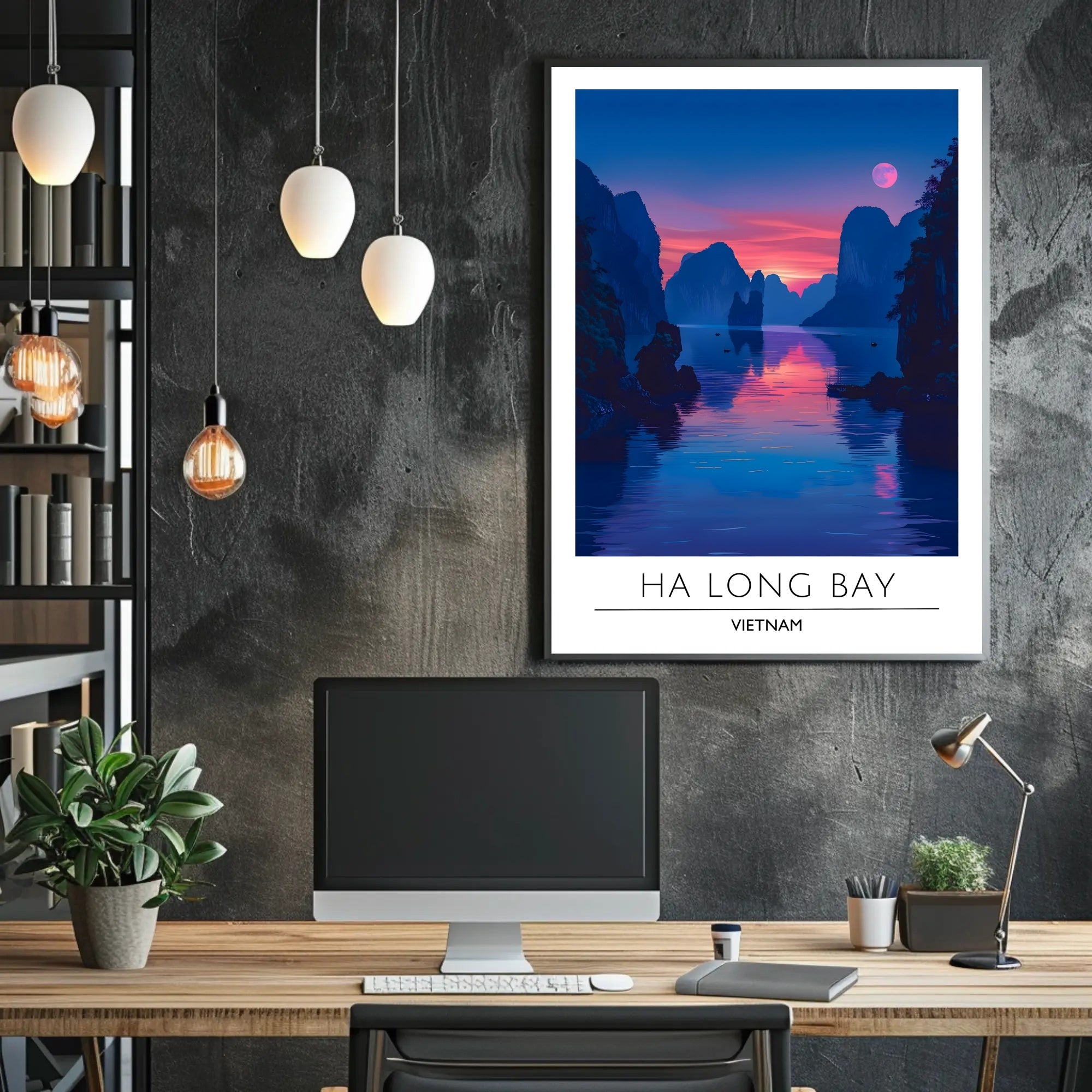 Scenic Ha Long Bay Travel Poster