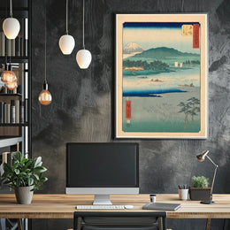 Serene Landscape with Mount Fuji Poster PosterGoat