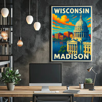 Wisconsin Capitol in Madison Poster