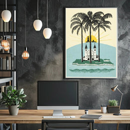 Tropical Sunrise Over Malang Poster PosterGoat