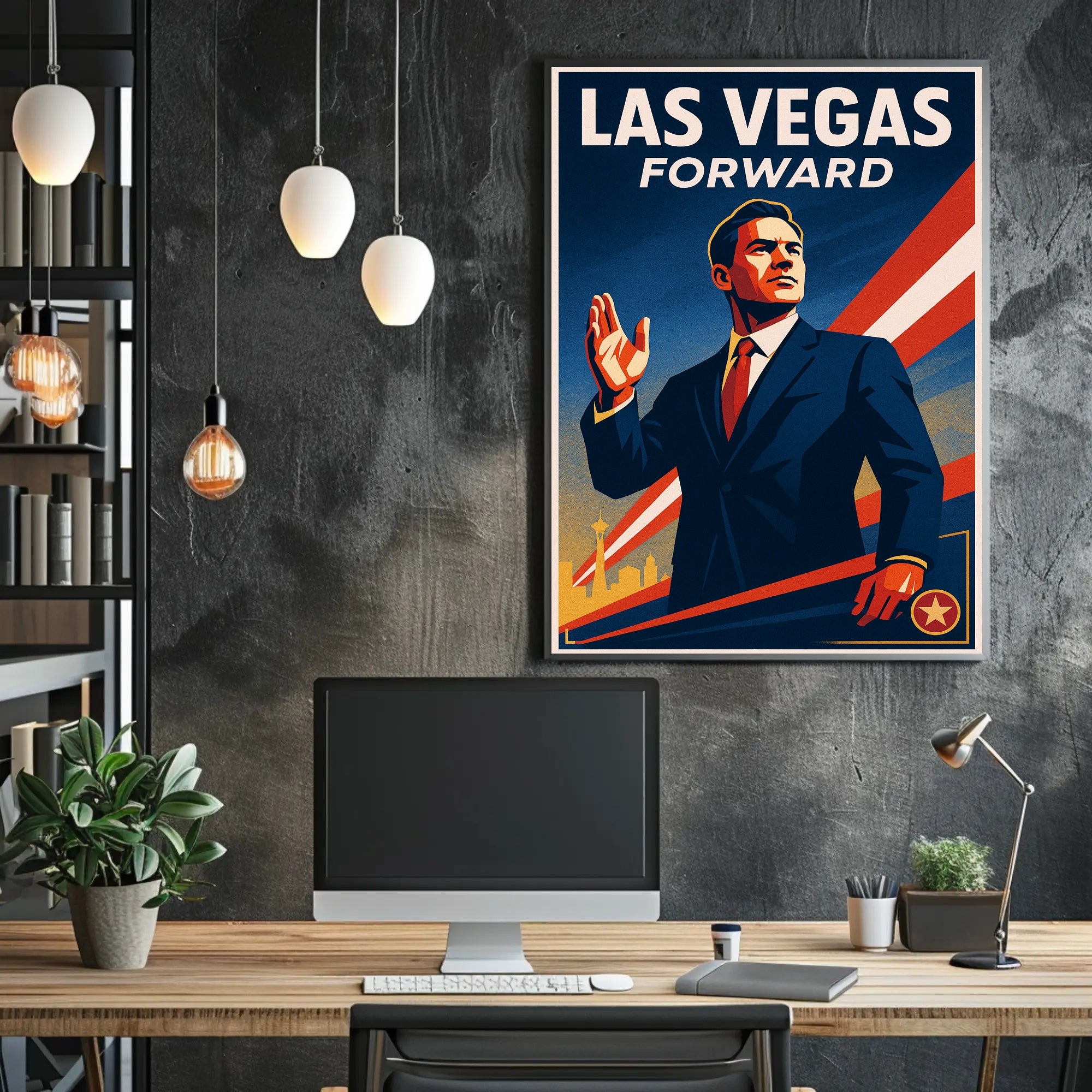 Las Vegas Forward Poster PosterGoat