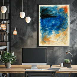 Abstract Waves Of Color Abstract Poster