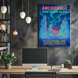 Anchorage Northern Glow Poster