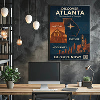 Atlanta Georgia Cultural Treasures Travel Poster PosterGoat