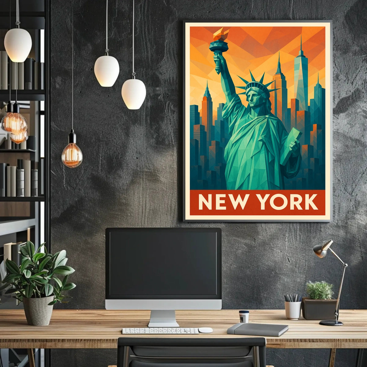 New York Iconic Skyline Poster
