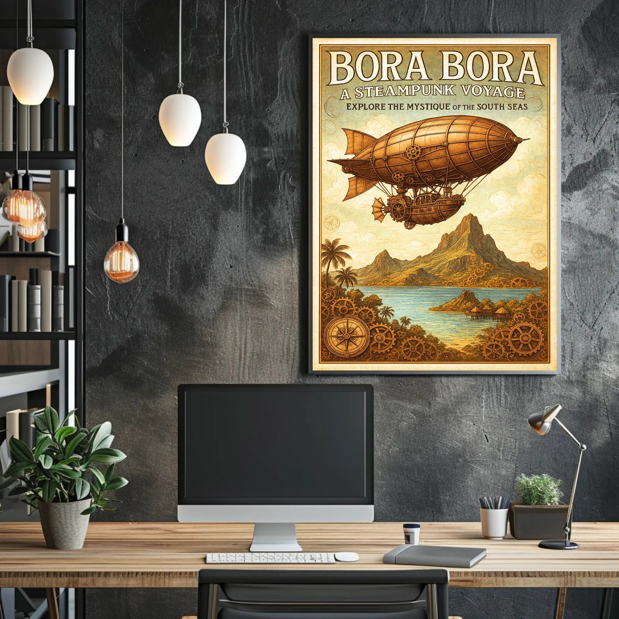 Bora Bora  A Steampunk Voyage Poster PosterGoat