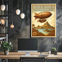 Bora Bora  A Steampunk Voyage Poster PosterGoat