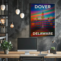 Charming Dover Delaware Scenic Travel Photography Realism Vibrant Wall Decor Poster