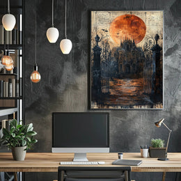 Haunted Mansion Under Blood Moon Poster