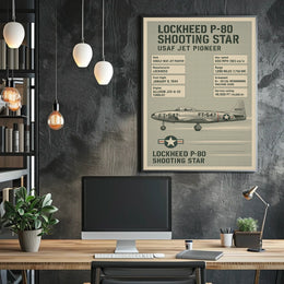 Lockheed P-80 Shooting Star Poster
