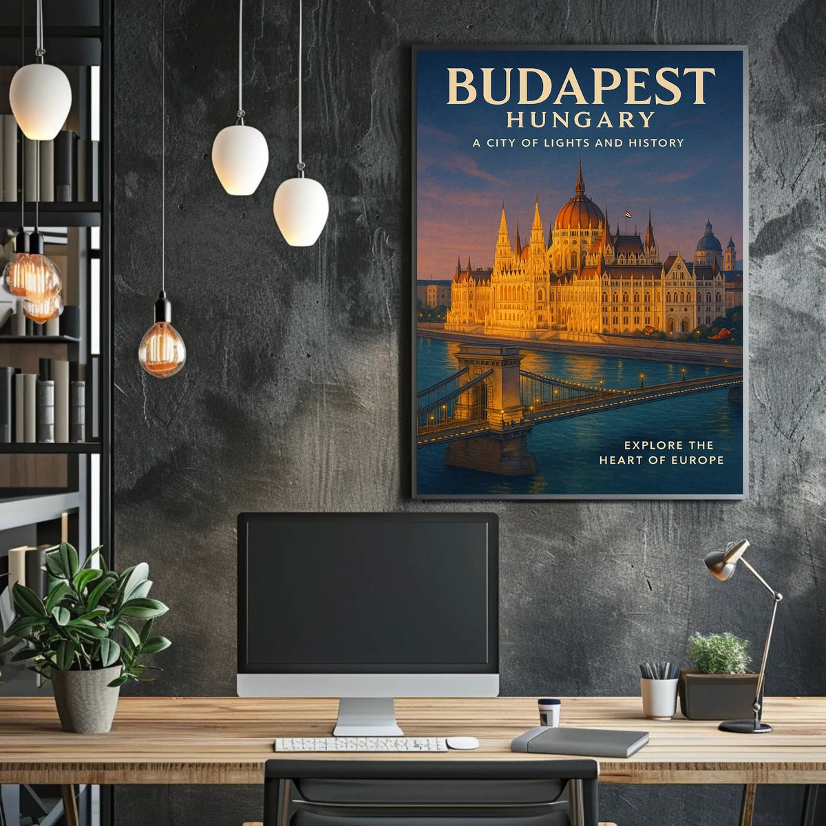 Budapest A City of Lights and History Poster
