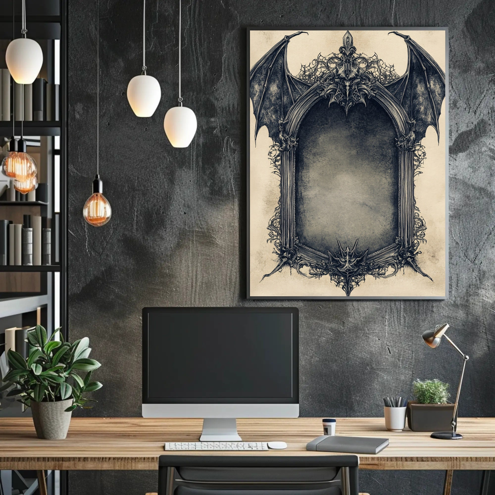 Gothic Frame Design Poster