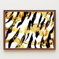 Abstract Gold and Black Art Poster