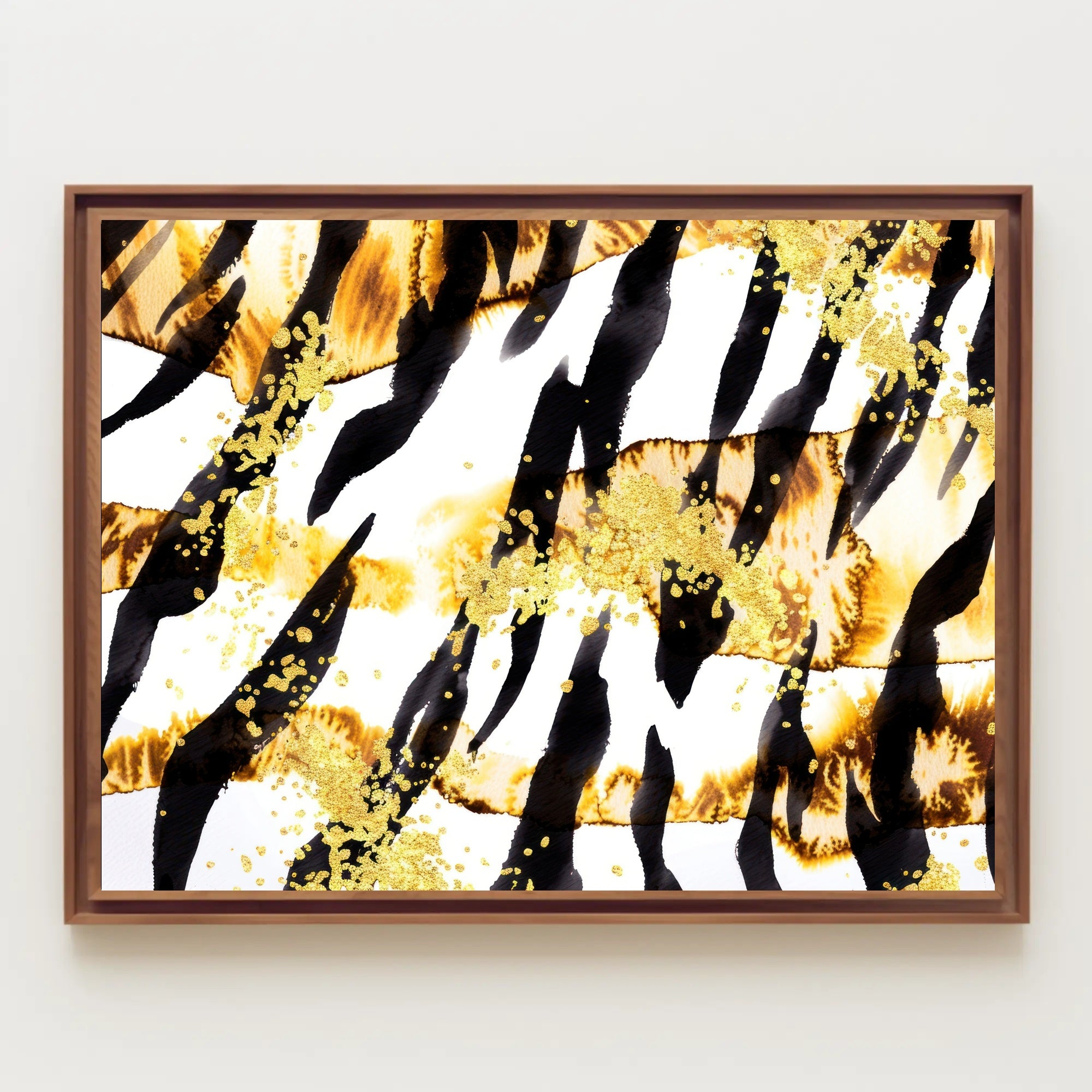 Abstract Gold and Black Art Poster