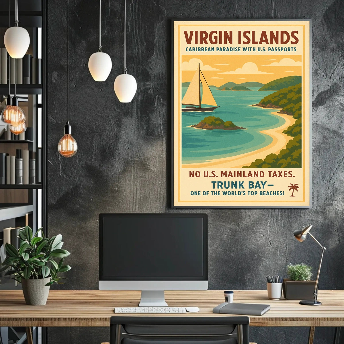 Virgin Islands Caribbean Paradise Poster