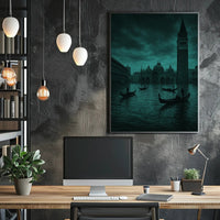 Mystical Gondolas: Venice Urban Cityscape Poster