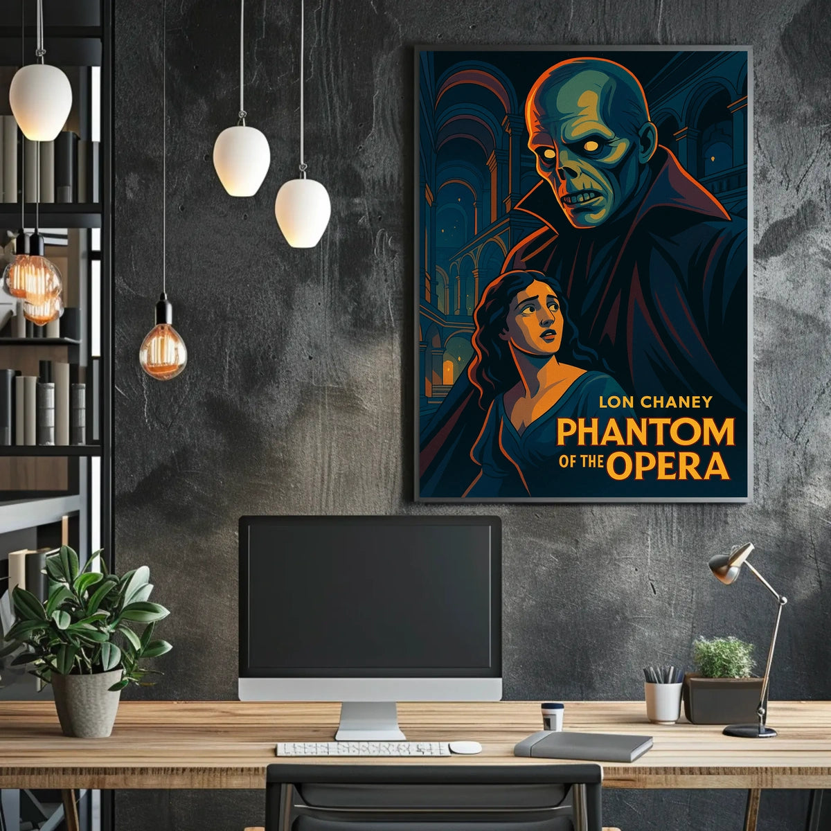 Lon Chaney Phantom Opera Gothic Cinematic Collectors Poster