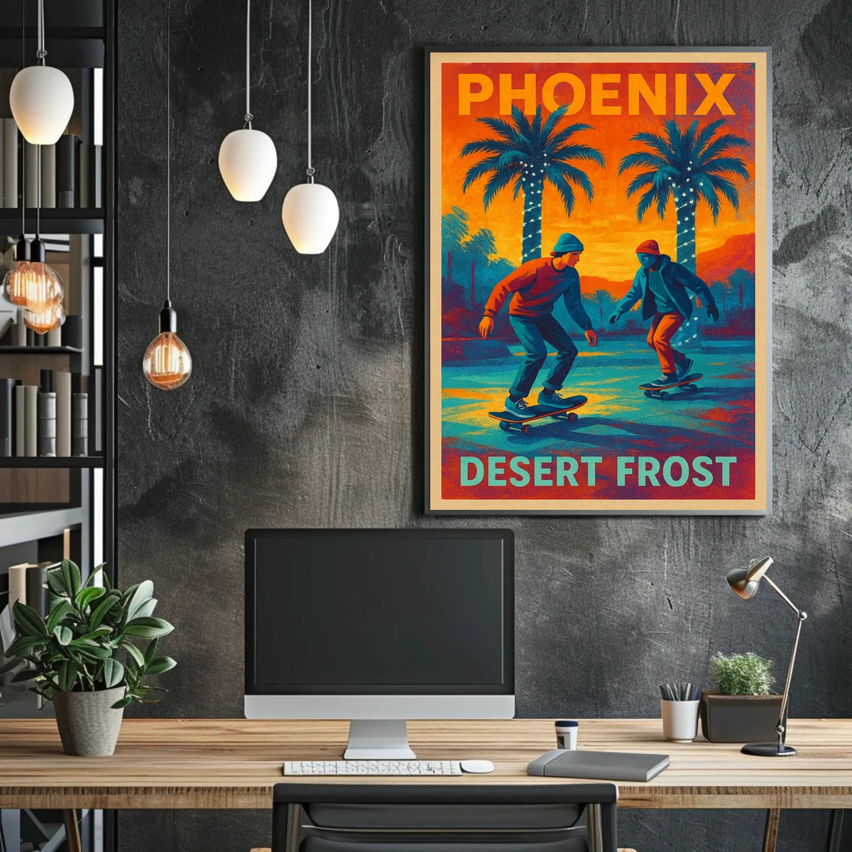 Phoenix Desert Frost Poster