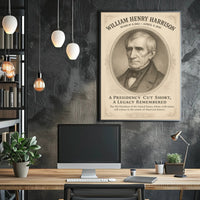 William Henry Harrison 9th President Sketch Poster Art Print PosterGoat