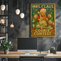 Mrs. Claus Cookie Contest Poster