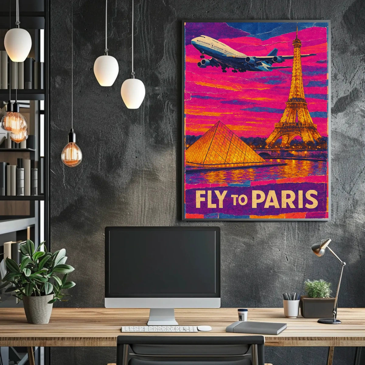 Fly To Paris Poster