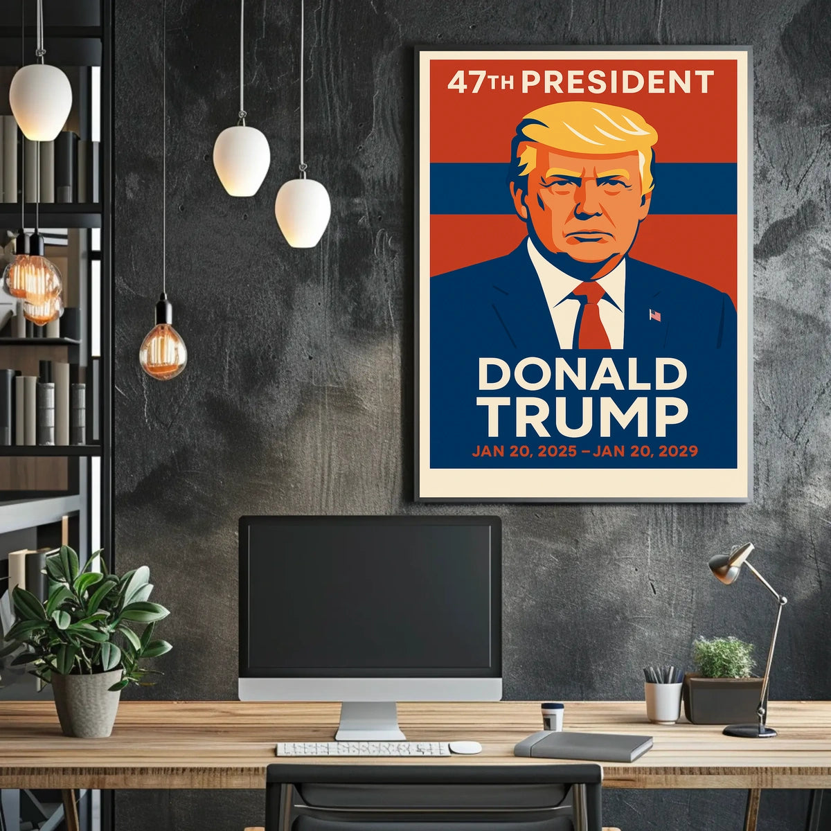Trump Visionary Leader Pop Art Patriotic Poster