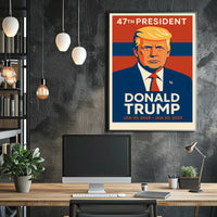 Trump Visionary Leader Pop Art Patriotic Poster